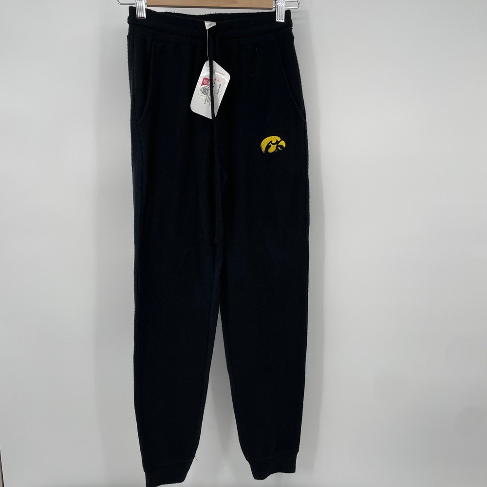 ZooZatz Iowa Hawkeyes Womens Jogger Sweatpants Black Medium NWT NCAA Iowa City